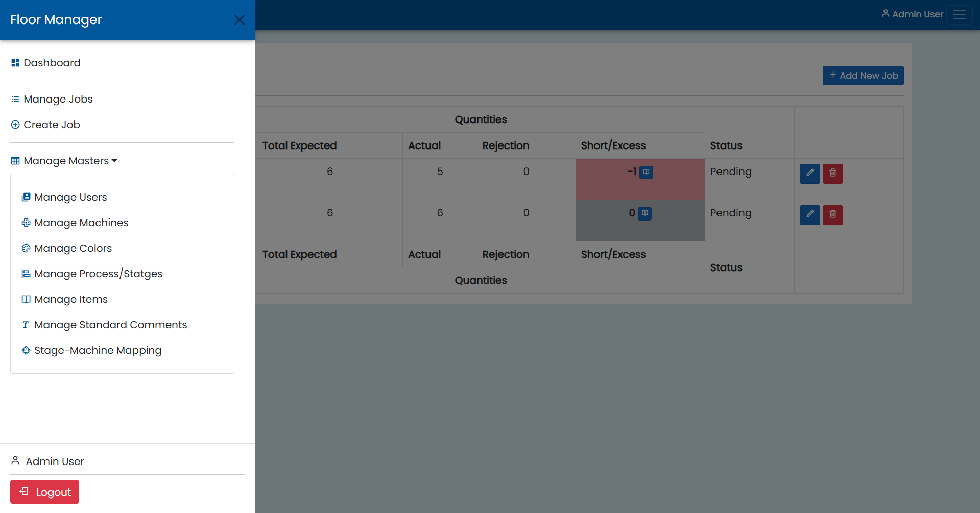 Floor Operation Manager